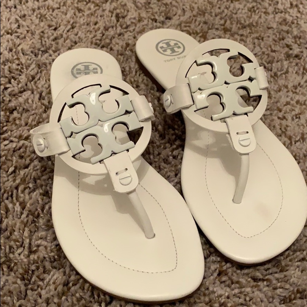 White sandals